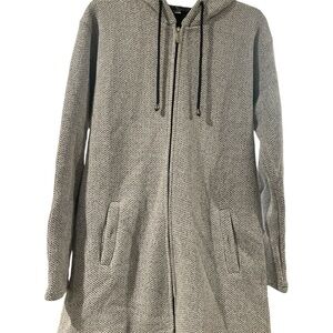 Men's Gray Hooded Jacket